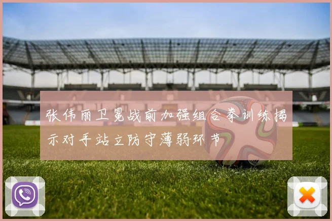 张伟丽卫冕战前加强组合拳训练揭示对手站立防守薄弱环节